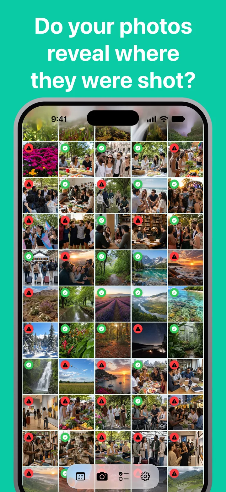 Do your photos reveal where they were shot?